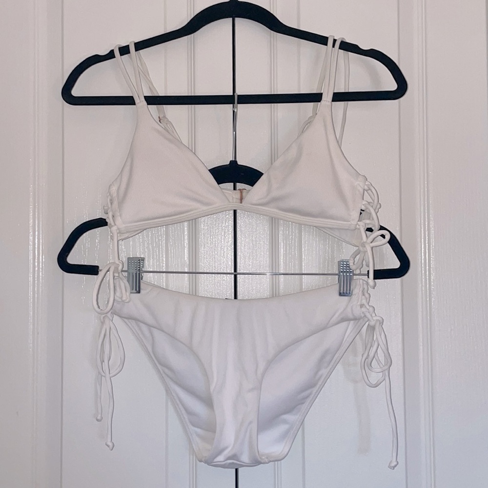 PacSun L.A.Hearts White Tie Bikini/Swimsuit - Size S